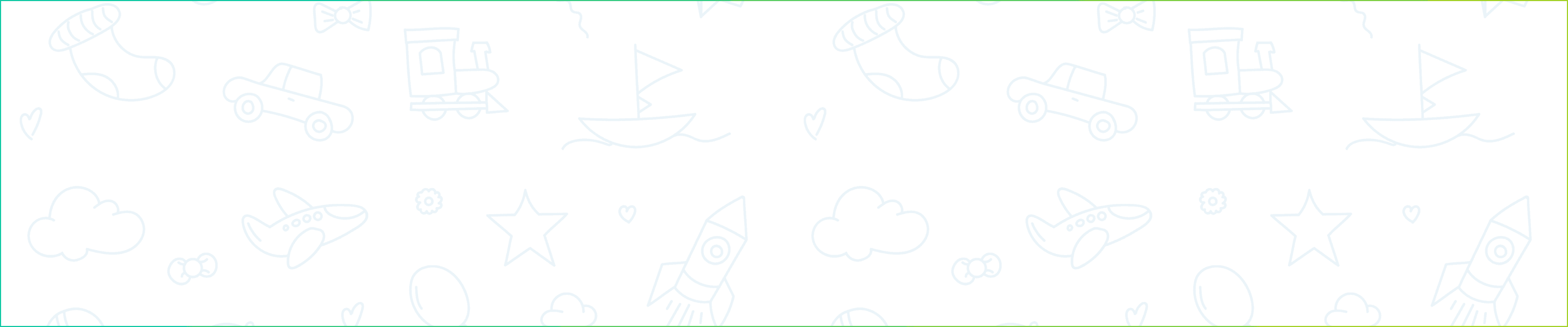 Playful baby and children doodles pattern