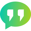 Green quotation badge